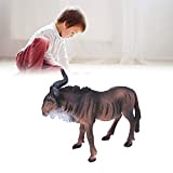 01 Figurina di Gnu, Figura di Gnu della Giungla Africana Apprendimento di Animali in plastica per la Raccolta per i ...