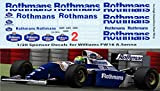 1/20 Rothmans F1 Fujimi Williams FW16 Ayrton Senna Decals TB Decal TBD70
