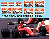 1/20 Sponsor for Fujimi Ferrari F190 Decals TB Decal TBD72
