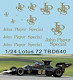 1/24 John Player Special Decals Lotus 72 D 1972 TB Decal TBD640