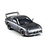 1:32 per Mazda RX7 Modello di Auto in Lega con Auto Sportiva Unica con Luci Tirare Indietro Collezione di Regali ...