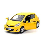 1:36 per Toyota Yaris Pressofuso in Lega Modello di Auto Tirare Indietro Auto (Colore : Yellow)
