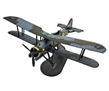 1:72 Military Aircraft Modello, La Seconda Guerra Mondiale Britannico Swordfish Attacco Aircraft Finito Modello, Collectibles (6Inch × 7.7Inch)