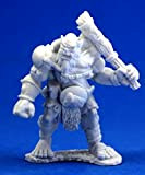 1 x Ogre Chieftain - Reaper Bones Miniatura per Gioco di Ruolo Guerra - 77005