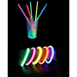 100 braccialetti luminosi fluorescenti bracciali bracciale