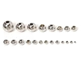 100 Pezzi 3-10 Mm Perline in Acciaio Inossidabile per Creazione di Gioielli Perline Spaziatrici Allentate Foro Sfera 1,2-5 mm per ...