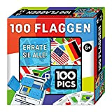 100 PICS 20208046 - Gioco di quiz con bandiere per la famiglia, gioco di apprendimento per tutta la famiglia, per ...