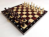 11 "ACADEMIC 27 cm piccolo set da viaggio in legno da viaggio, gioco di scacchi classico artigianale