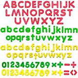 123 lettere inglesi e numeri in schiuma magnetica, giocattolo educativo con alfabeto inglesi magnetico per bambini in età prescolare.