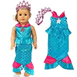 18 Pollici Sirena Vestiti per Barbie Bambole ZSWQ-Casetta per bambini, accessori per bambola, alla moda, durevole, set da gioco di ...