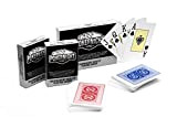 2 Mazzi di Carte da Gioco Professionali Impermeabili al 100% in Plastica TEXAS HOLDEM Poker per Poker Night Pro (1x ...