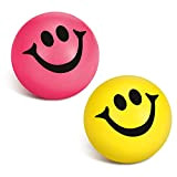 2 Palle Antistress con Sorriso Divertente Sfere del Sorriso Antistress Palline Antistress Rosa Gialle Sorridenti Mini Palline Antistress in Schiuma ...