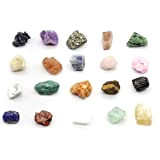 20 Collezione di Rocce Minerali Naturali Geologia Educazione Energia Cristalli Minerali Esemplari Pietre Irregolari