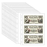 20 fogli di pagine di valuta per la raccolta di banconote - 3 tasche custodie per valute/portamonete per la raccolta ...