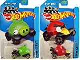 2014 Hot Wheels - Angry Birds - RED BIRD & MINION PIG (SET OF 2) by Mattel