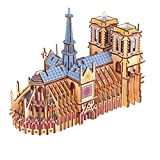 216 PZ Puzzle di Legno Giocattolo Notre Dame de Paris 3D Modello Architettonico Adulti e Bambini Puzzle Tridimensionale Taglio Laser ...