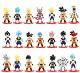 21Pzs/Set Figurine Dragon Ball Figures Goku Vegeta Super Saiyan Frieza Anime Modello Figure Giocattoli per Torta Decorazione Regalo Compleanno