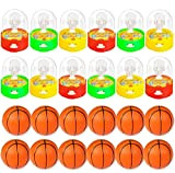 24Pcs Mini Basketball Giocattolo per Bambini, 12Pcs Mini Basketball, 12Pcs Dito Tiro Pallacanestro Desktop Gioco,Regalino Festa Compleanno Bimbi (Mini Basketball ...