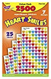 2500 x Heart Smiles Mini Reward Stickers