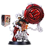 25Cm Anime One Piece Gear 4 Luffy Action Figure, Monkey D Luffy Gear Four Pvc Collectible Model Toy Figurine Doll