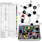 267 pezzi Modello molecolare, insieme di chimica modello molecolare di chimica organica pacchetto kit modello modelli di molecole organiche per ...