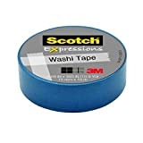 3 m c314-blu Washi tape .59 in. x 393 in. – 15 MMX10 M – blu