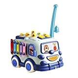 3 Pcs Giocattoli per autobus per bambini | 4 in 1 giocattolo per controller per bambini Giocattolo da gioco musicale ...