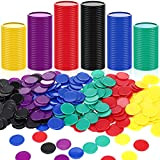 300 Pezzi di Fiche da Poker in Plastica con 6 Colori da 1,18 Pollici Dischi di Conteggio per Giochi di ...