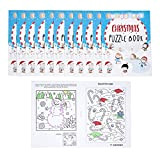 36 Mini libri puzzle natalizi - Ottimi per la calza di Natale, regalini e premi