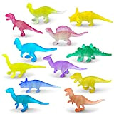 36 Pezzo Dinosauro Giocattolo, Mini Dinosauri per Bambini, Dinosauri Piccoli Bagliore nel Buio, 12 Stile Diversi Dinosauri Giocattoli Buono per ...