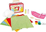 3921 Valigia per bambini "set da cucito" small foot, incl. tessuti, forbici, aghi, bottoni e perline in legno, ecc. a ...