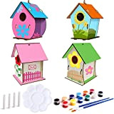 4 Pezzi Casetta Uccelli in Legno Kit, Birdhouse Kit for Kids Casetta Uccelli Costruire Fai da Te Kit Giocattoli da ...