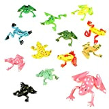 4 Pezzi Sets di Rane di Gomma Rana di Plastica Colorata Mini Giocattoli Rana Figurina Rana Realistica para Bambini Disegni ...