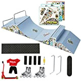 4 pezzi Skate Park Kit rampa parti per Finger Skateboard Parco Kit Parte di Formazione puntelli con Finger Skateboard, Pattini ...