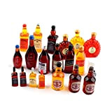 40 Pezzi Mini Bottiglia Di Vino In Resina, Bottiglia Di Vino Della Casa Delle Bambole, Miniatura Bottiglie Di Vino, Mini ...