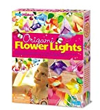 4M- Origami Flower Lights Kit Fai da Te, Multicolore, 404725