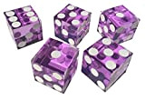 5 x FOIL SEALED * PINK * NEW PERFECT 19MM PRECISION CASINO DICE / CRAPS STUNNING