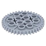 5 x LEGO® Technic, Gear 40 Tooth Light Bluish Gray