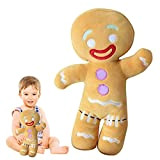 50cm Gingerbread Man Plush Biscuit Shrek Toys | Bambola omino di Pan di Zenzero | Simpatico Cuscino per Dormire, Morbida ...
