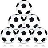 6 Palloni di Calcio Balilla Mini Palloni di Ricambio da 28 mm Calcio Balilla in Bianco e Nero Piccolo Foosball ...