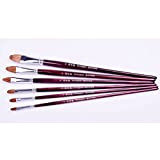 6 Pieces/Set Art Supplies Oil Painting Watercolor Brushes Paint Brushes Painting Art Supplies (Color : A Size