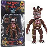 6 pz/set FNAF Articolato Action Figure, FNAF Toy Dolls, Nightmare Foxy Freddy Bonnie Fazbear Chica Policemen 17 cm (A5)