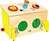 6989 La scatola dei sensi small foot in legno, gioco sensoriale, allena giocosamente il senso del tatto, dell'udito e della ...