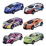 6Pcs Macchinina Acrobatica Stunt Toy Car, 360° Giocattolo per Acrobazie Hotwheels Macchinine Macchinine Giocattolo per Bambini, Mini Modelli di Auto ...