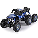 6x6 off-Road High Speed Electric Vehicle 2.4 GHz Large Remote Control Truck for Kids Boys Girls 8-12 6WD Scale Big ...