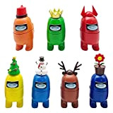 7PCS Between Us Merch Figurine, Mini Cute Game Figure Giocattoli creativi Bambole rimovibili Ornamenti Compleanno per bambini (7 stili)
