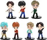7Pzs/Set Anime Figurine BTS Mini Doll Idolo Deluxe Figura BTS Gruppo K-Pop Fingure Caratteri Set di action figure Giocattoli BTS ...