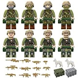 8 PCS Mini Assemblato Minifigure Set,Mini Armi Soldato,Mini Figure Giocattolo Set,Personaggi militari,mini personaggi anime,Soldati Figurini Giocattolo con Armi per Regali ...