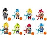 8 Pezzi Anime Dragon Ball Serie Minifigure Calendario dell'Avvento Creativo da Collezione Set di Minifigure Serie Minifigure Personalizzate da Collezione ...