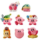 8Pcs Kirby Action Figure Model Toys Set, Cute Anime PVC Figurine da Collezione Ornamento Cake Toppers Regali per la Decorazione ...